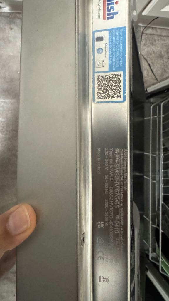 Bosch wifi enabled series 2 dishwasher