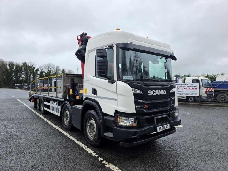 2021 Scania P410 8X2 Rear steer with 26ft Sterling Beavertail/Cheesewedge Body