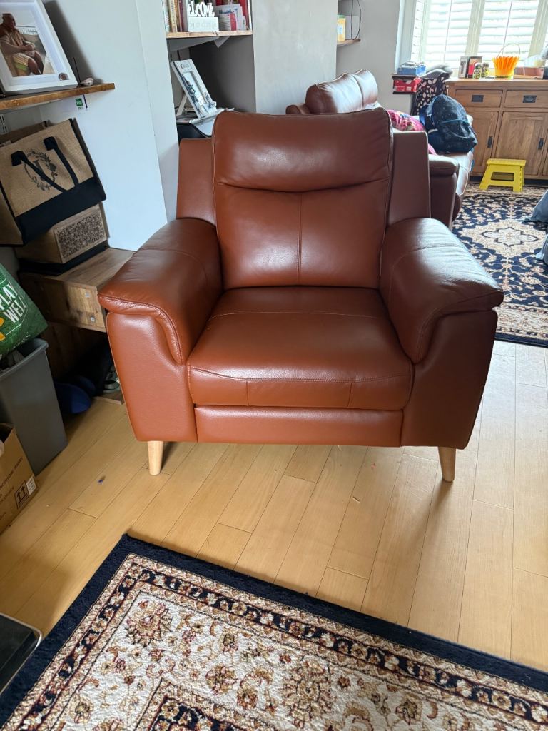 Brown leather 