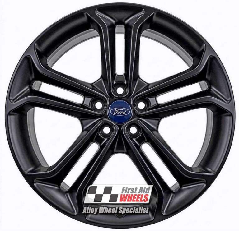 R561BS Swap FORD FOCUS ST 4X 19'' GENUINE 5 TWIN SPOKE SATIN BLACK ALLOY WHEELS