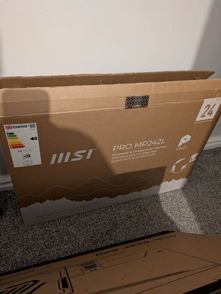Like new: MSIPRO MP242L - 24in - FHD IPS - 100Hz - Flat Monitor - Black
