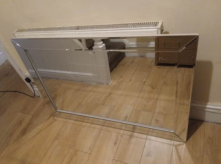 Large Chrome Mirror [£40] (SAME DAY DELIVERY AVAILABLE)