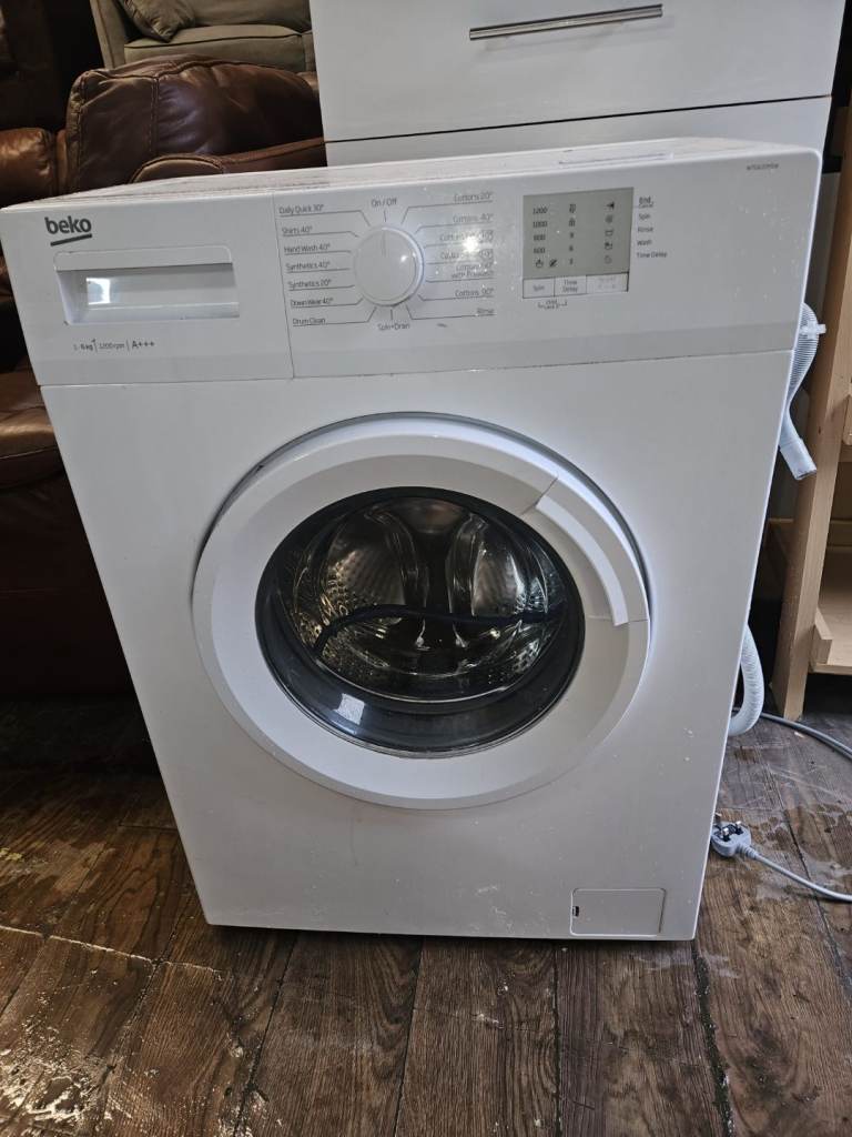 White beko washing machine 