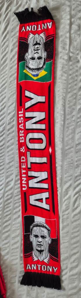 Antony Football Scarf - Manchester United & Brazil Fan Gear
