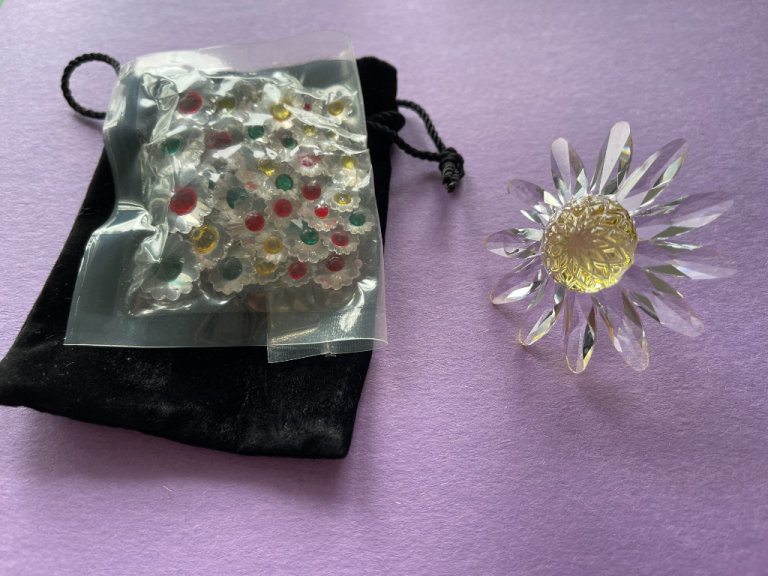 Swarovski Yellow Marguerite Crystal - Rare Special Edition
