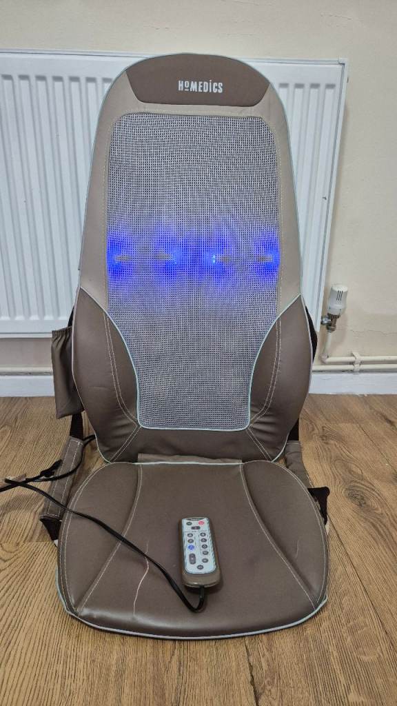 HoMedics ShiatsuMAX Massager Seat - Full Back & Shoulder Massage with Heat *Used Good Condition*