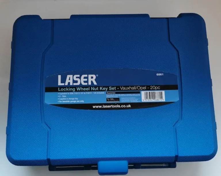 Laser 6861 MASTER Locking Wheel Nut Key Set 12pc for Vauxhall and Opel - BRAND New