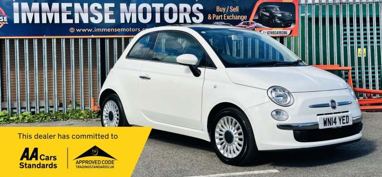2014 Fiat 500 1.2 Lounge 3dr [Start Stop] HATCHBACK PETROL Manual