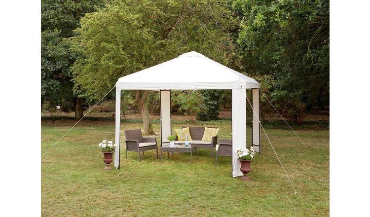 3m x 3m Garden Gazebo - Cream