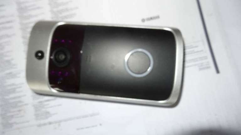 image for Ring video doorbell  in very good condition,   battery and Back plate back plate missing,