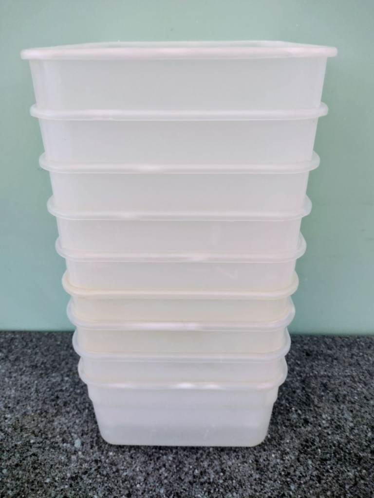 Ideal to store Sachets & Packets to keep Cupboards tidy. 9 X 4.5" Containers. See photos/details!