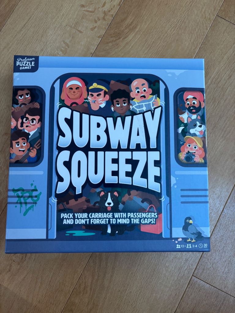 Subway Squeeze Board Game - As Good As New