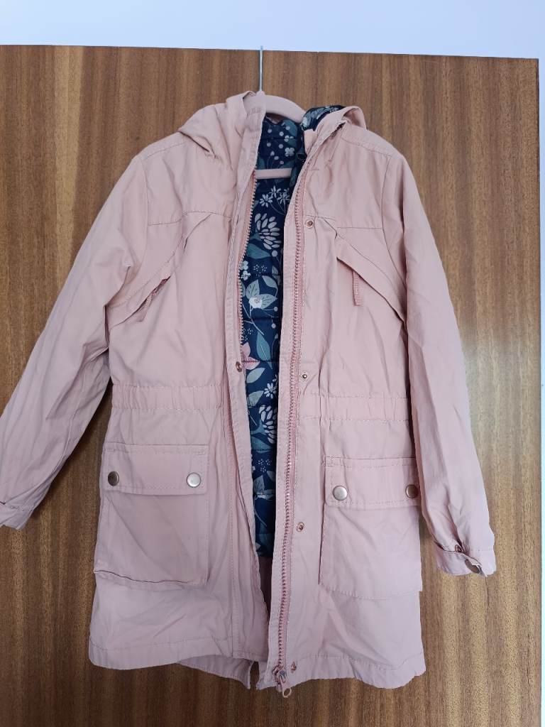 3 in 1 girl's jacket size 128 cm
