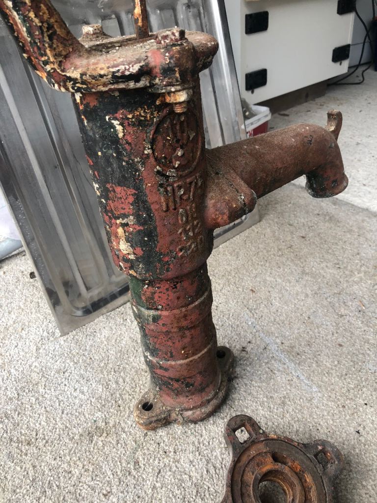 Hand water pump ornament