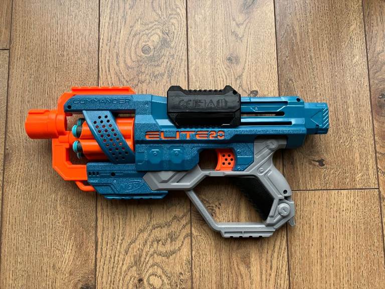 NERF Elite 2.0 Commander Blaster Gun Dart Launcher with Darts