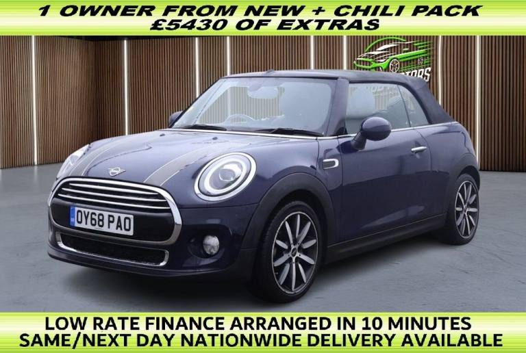 2018 68 MINI CONVERTIBLE 1.5 COOPER CONVERTIBLE 2DR PETROL MANUAL EURO 6 (S/S) (