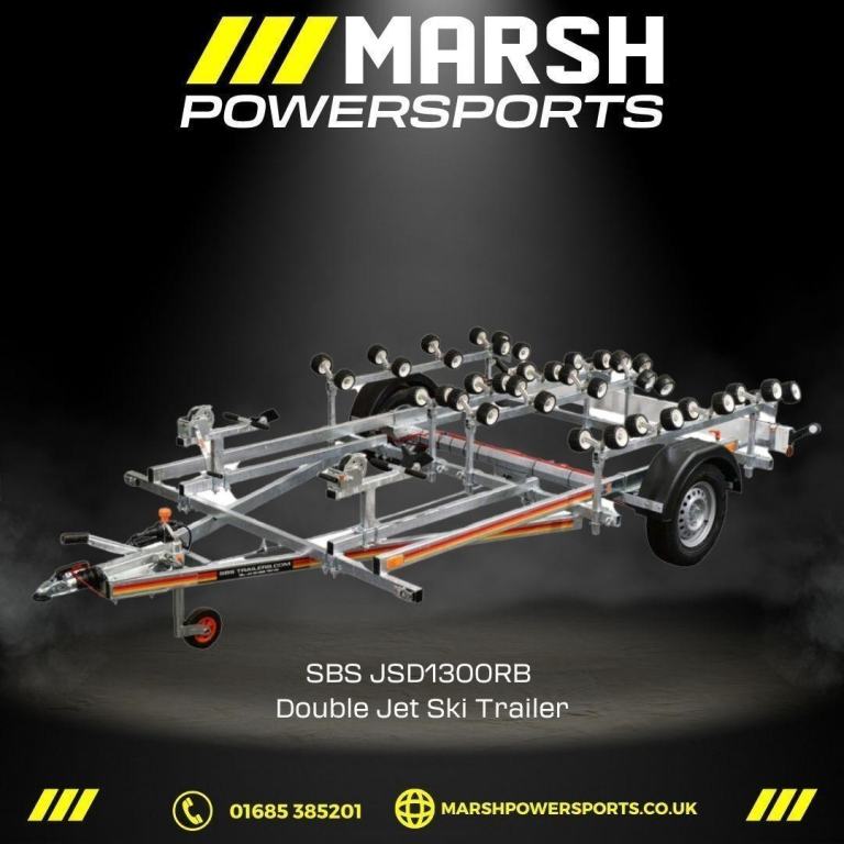 SBS JSD1300 RB Double Braked Roller Watercraft Trailer