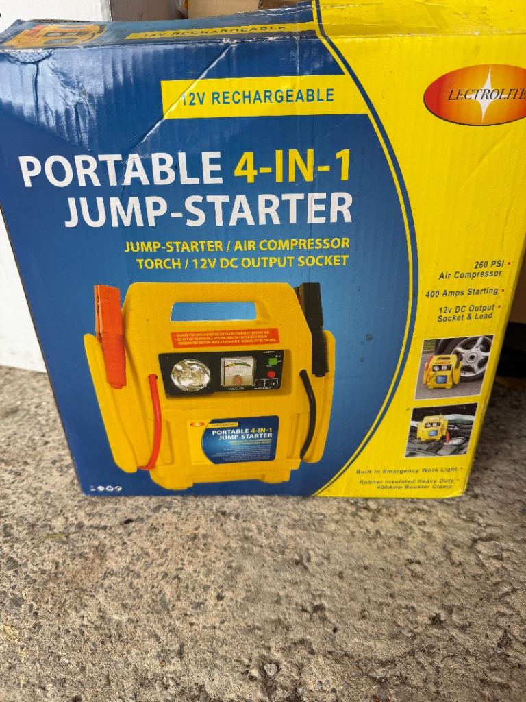 4 in 1 portable jump starter