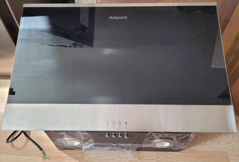 Hotpoint Cooker Hood – Black, Brand New
