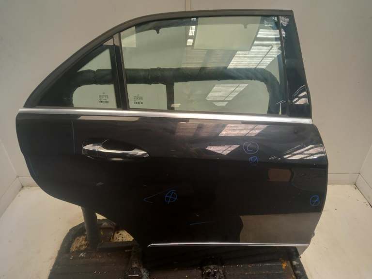 Mercedes E Class Right Rear Door O/S 2009-2013 197 Obsidian Black 4 Door Saloon