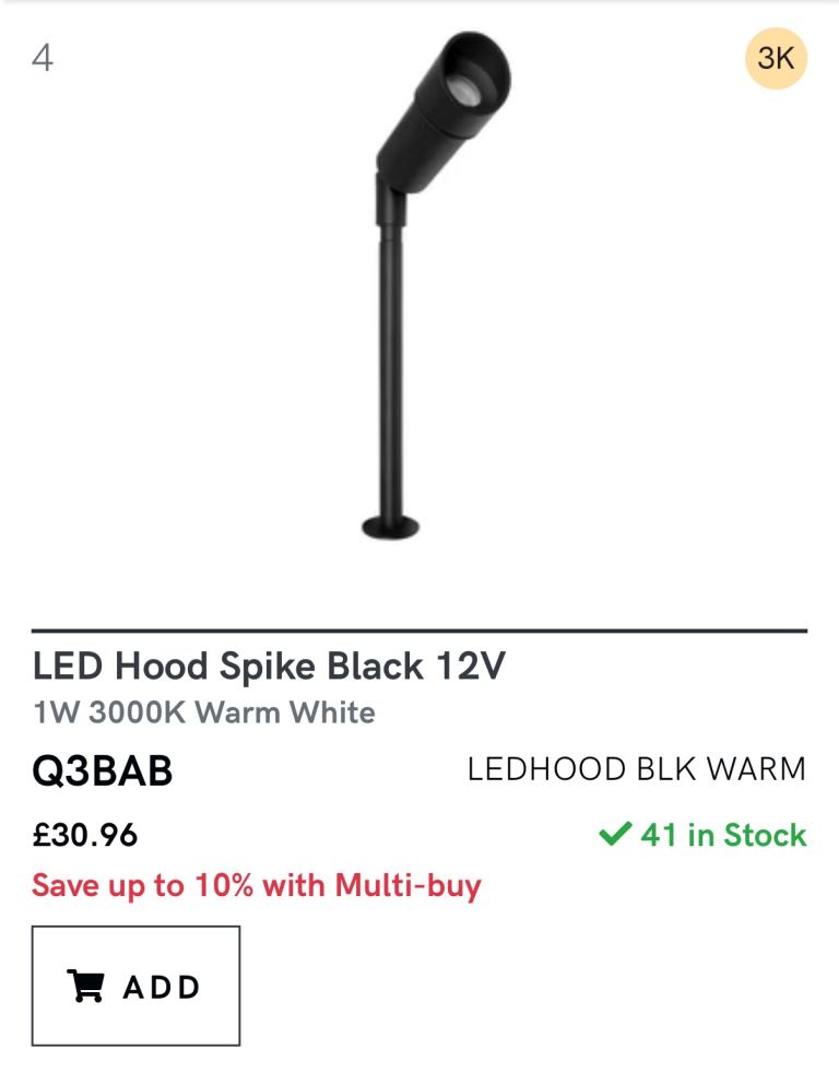 Garden spike lights