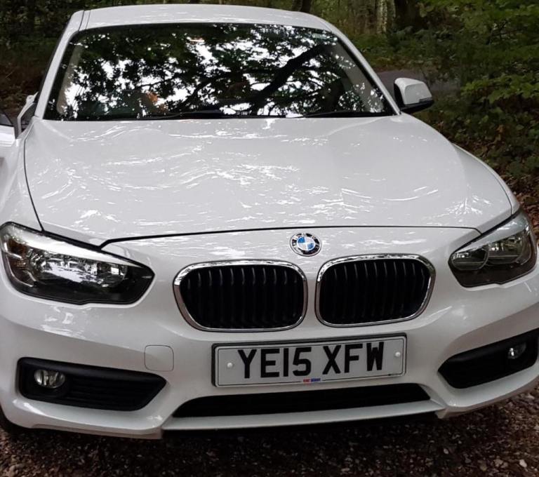 BMW 1 SERIES 2015 (New shape), Great condition, 5 doors, lovely white pearl, New MOT, New battery