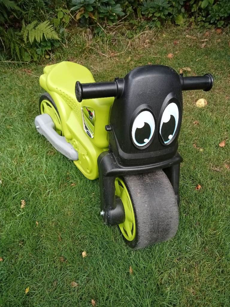 Kids Green Ride-On Motorbike Toy – Good Condition