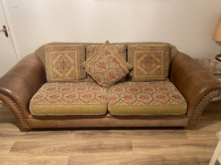 2 piece sofa set and foot stool