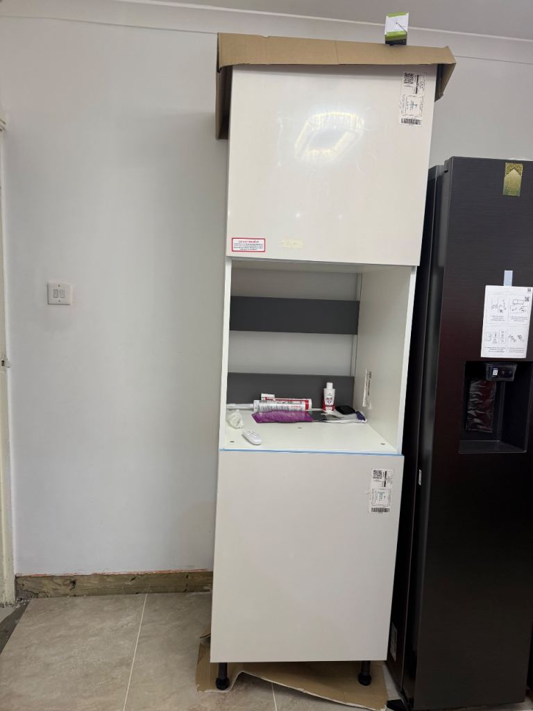 New White Tall Kitchen Unit/Cupboard