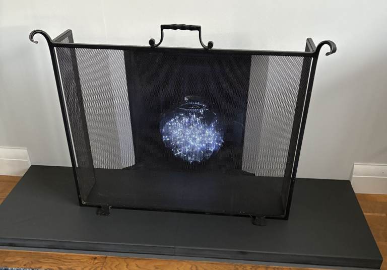 Black Wrought Iron Fire Guard