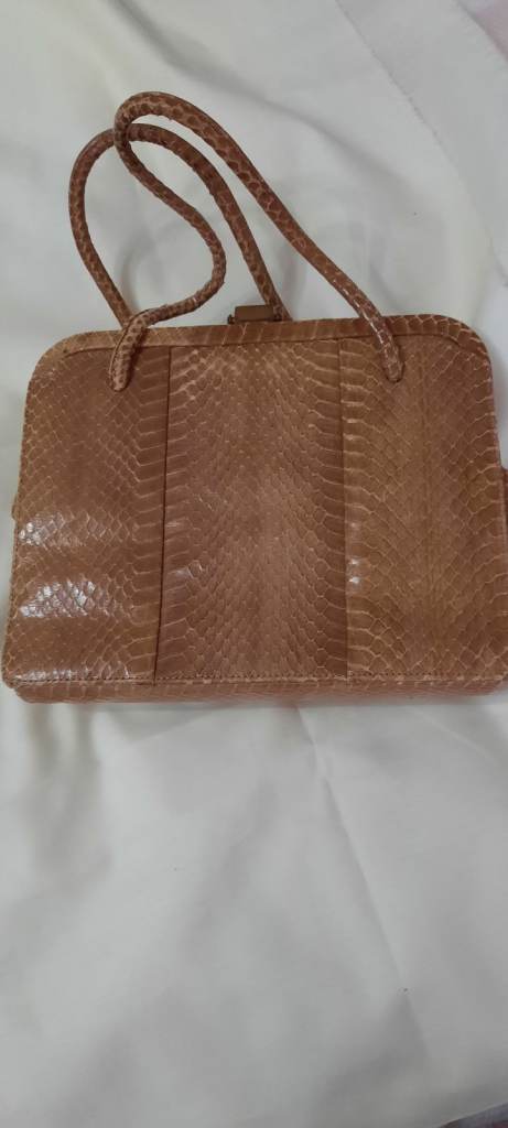 Python Skin Vintage Handbag