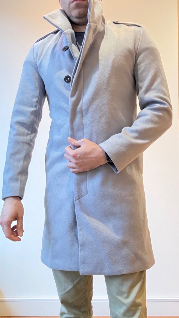 Men’s grey coat - new 