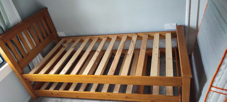 John Lewis Single Pine Trundle Bed Frame