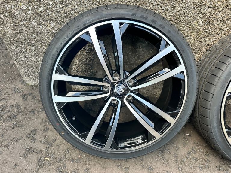 19 inch Alloys and tyres 5x112 suit Leon , Golf ect 