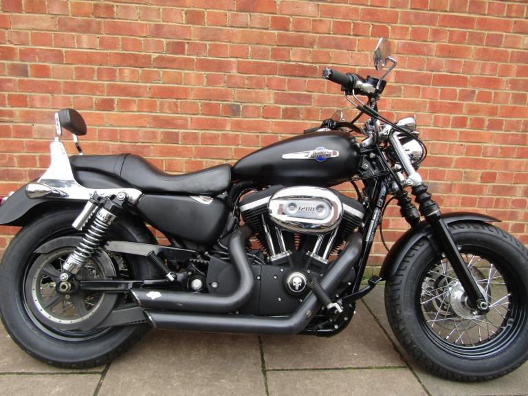 HARLEY DAVIDSON 1200 XL SPORTSTER, MAT BLACK * CUSTOM * VANCES & HINES EXHAUST *