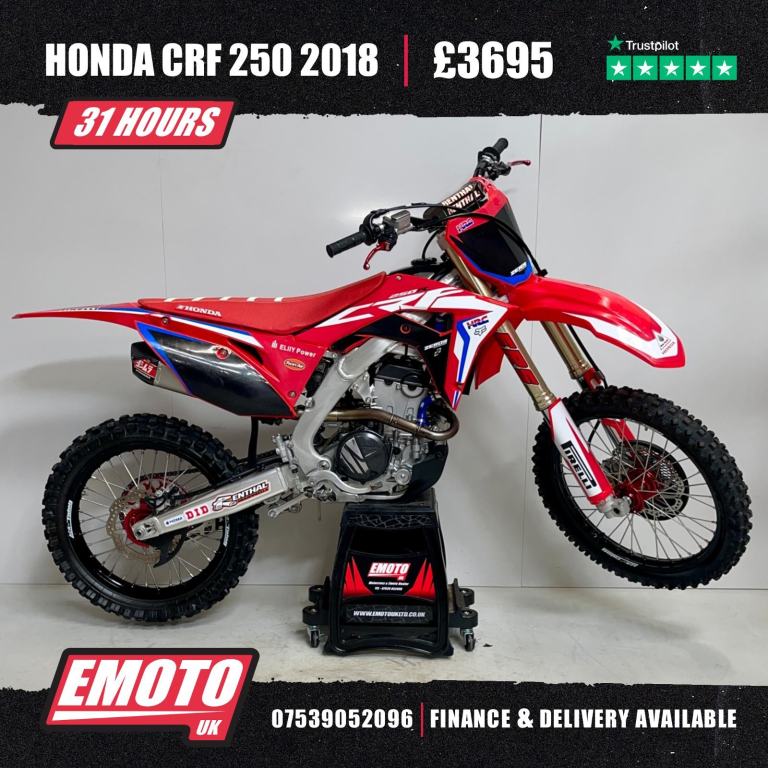 HONDA CRF 250 2018 Motocross Bike 250cc Roczen Rep @EmotoUK - Finance Available