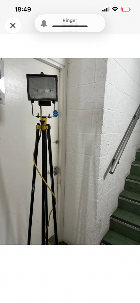 Industrial Floodlight Work Light on Tripod Stand