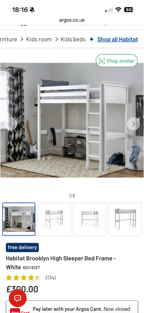 High Sleeper Single Bed