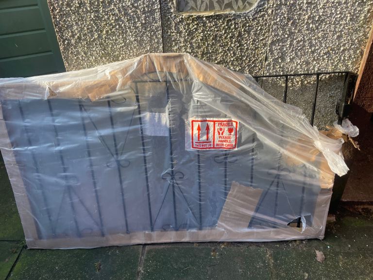 New Metal Gate/Door – Grey, Still in Packaging