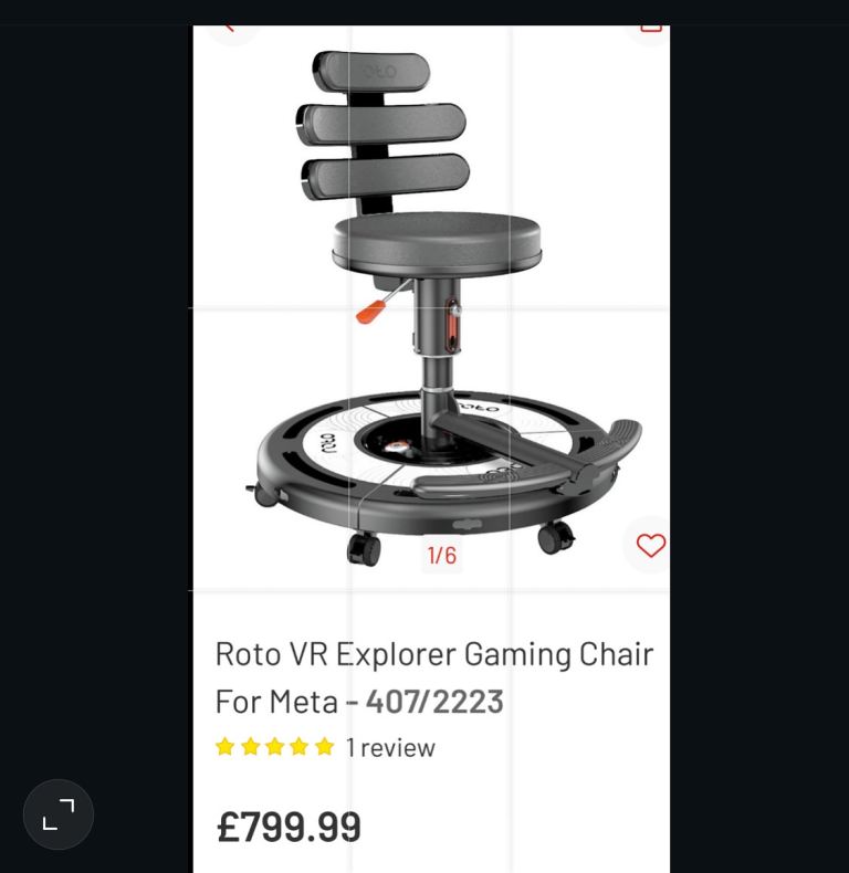 Roto VR explorer gaming chair for meta 