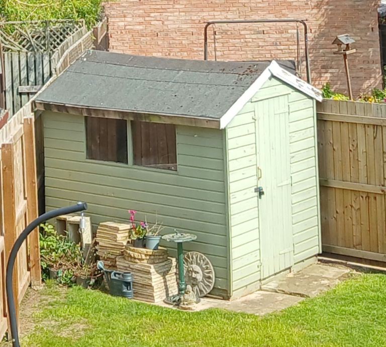 Skinners Single Door Window Apex Pressure Treated Timber Shed 8 ft by 6ft