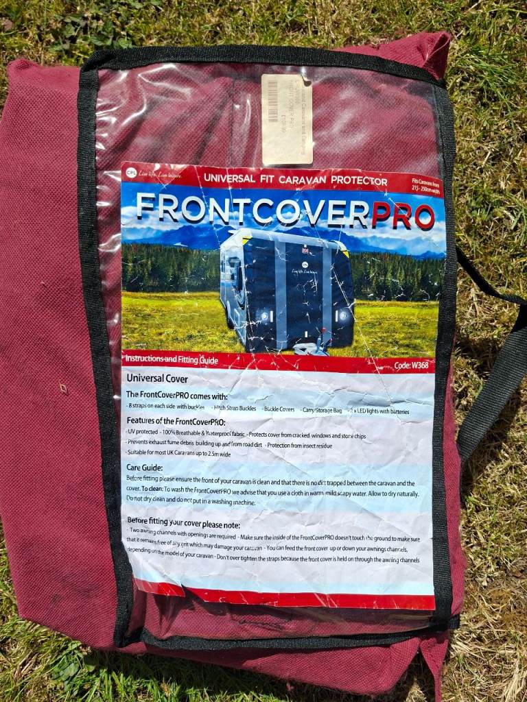 Caravan front cover