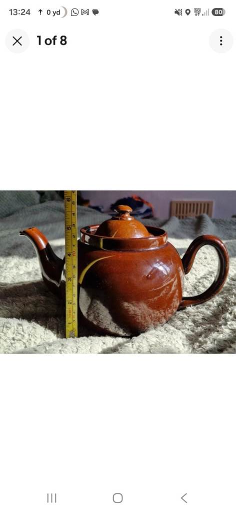 Brown Betty Style Ceramic Teapot by Lovatts Langley Mill