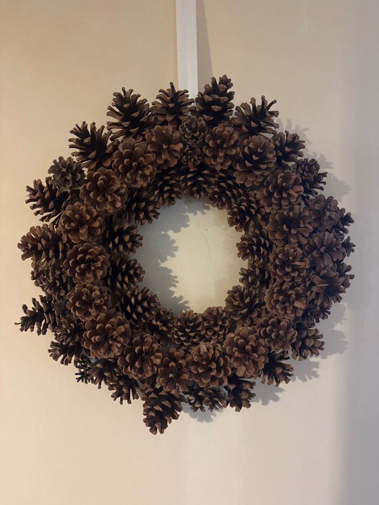 Pine cone wreath