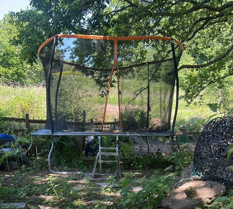 Large Outdoor Trampoline with Safety Net and Ladder 3meters