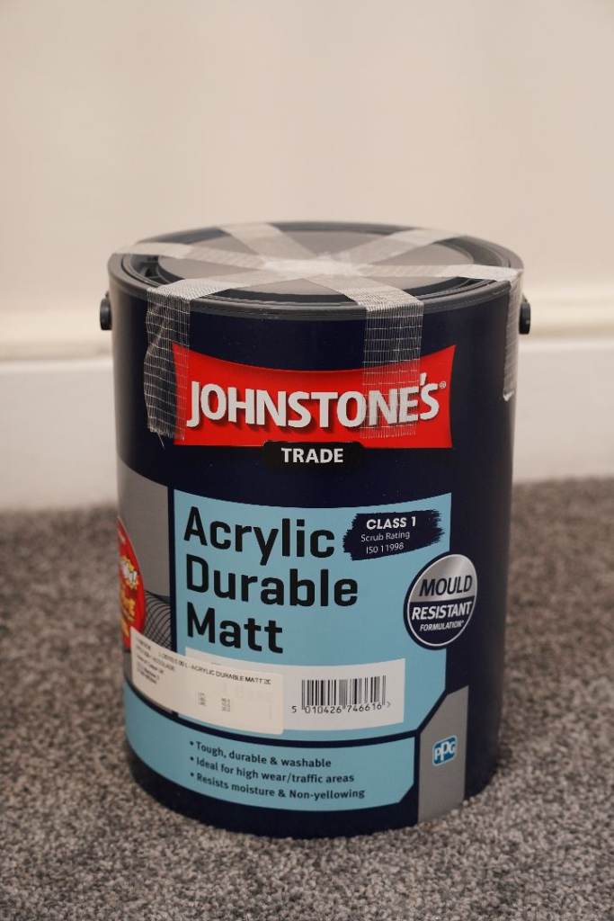 Johnstone’s Trade Acrylic Durable Matt 5L – Accolade PPG1208-1