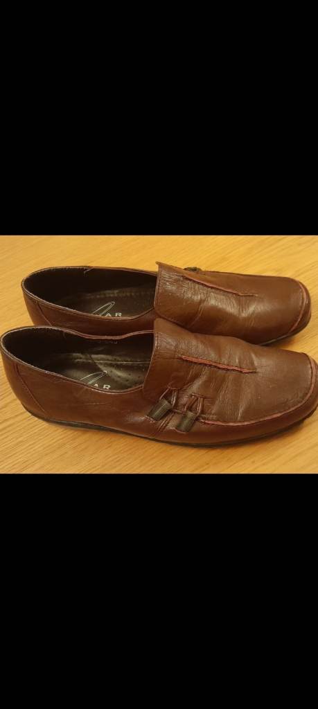 New Lunar Burgundy Leather Loafers Size 5 / 38 