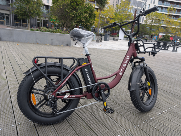 ENGWE L20 Boost Electric Bike – Red | 126 km Range 4.0" terrain tires