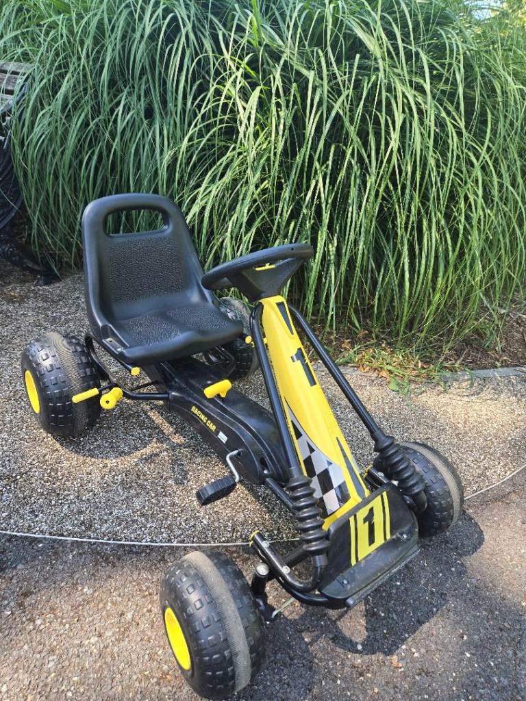 Kids Yellow Pedal Go-Kart – Good Condition