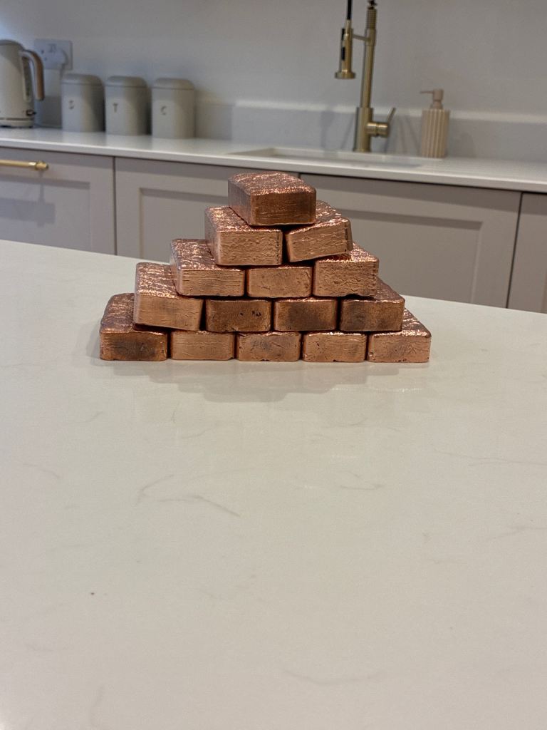 Copper Bullion Bar 99.9% pure
